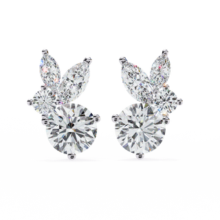 Mixed-Cut Drop Earrings by Aupulent Jewellery 100% certified lab grown diamonds