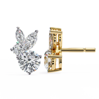 Mixed-Cut Drop Earrings by Aupulent Jewellery 100% certified lab grown diamonds