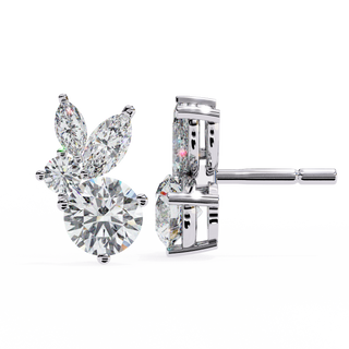 Mixed-Cut Drop Earrings by Aupulent Jewellery 100% certified lab grown diamonds