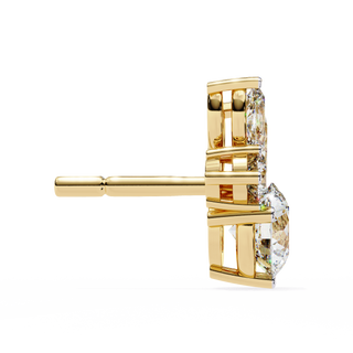 Mixed-Cut Drop Earrings by Aupulent Jewellery 100% certified lab grown diamonds
