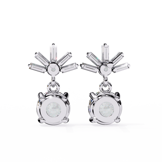Sunburst Lab Grown Diamond Earrings by Aupulent Jewellery 100% certified lab grown diamonds
