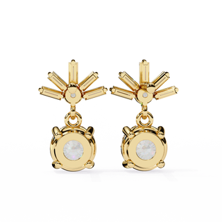 Sunburst Lab Grown Diamond Earrings by Aupulent Jewellery 100% certified lab grown diamonds