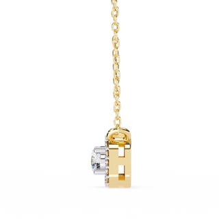 Modern Halo Pendant by Aupulent Jewellery 100% certified lab grown diamonds