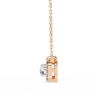 Modern Halo Pendant by Aupulent Jewellery 100% certified lab grown diamonds