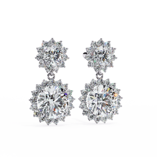 Floral Cluster Earrings by Aupulent Jewellery 100% certified lab grown diamonds