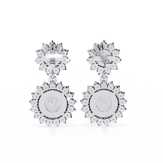 Floral Cluster Earrings by Aupulent Jewellery 100% certified lab grown diamonds