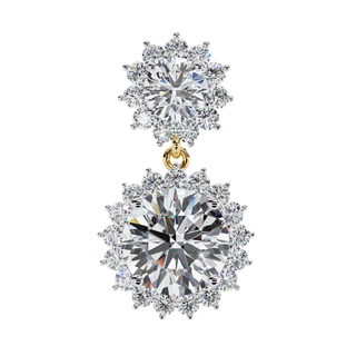 Floral Cluster Earrings by Aupulent Jewellery 100% certified lab grown diamonds