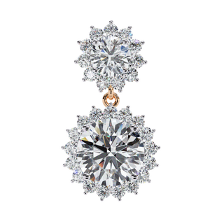 Floral Cluster Earrings by Aupulent Jewellery 100% certified lab grown diamonds