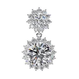 Floral Cluster Earrings by Aupulent Jewellery 100% certified lab grown diamonds