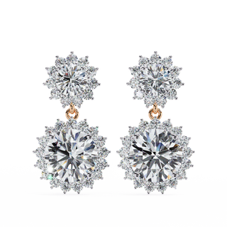 Floral Cluster Earrings by Aupulent Jewellery 100% certified lab grown diamonds