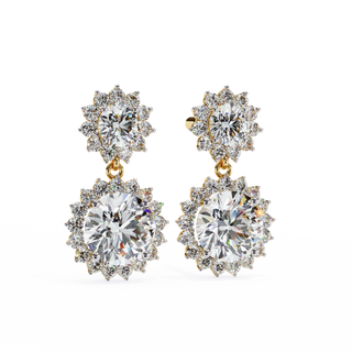 Floral Cluster Earrings by Aupulent Jewellery 100% certified lab grown diamonds