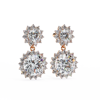 Floral Cluster Earrings by Aupulent Jewellery 100% certified lab grown diamonds