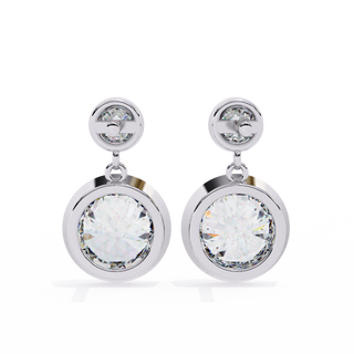 Double Diamond Drops by Aupulent Jewellery 100% certified lab grown diamonds