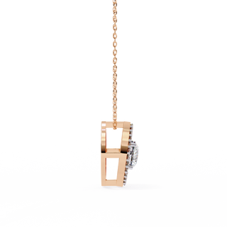 Modern Halo Pendant by Aupulent Jewellery 100% certified lab grown diamonds