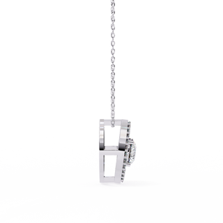 Modern Halo Pendant by Aupulent Jewellery 100% certified lab grown diamonds