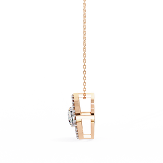 Modern Halo Pendant by Aupulent Jewellery 100% certified lab grown diamonds