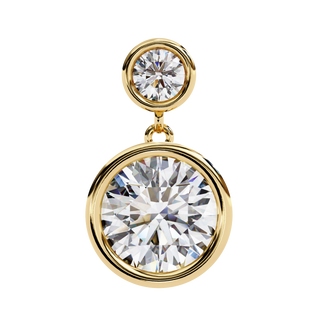 Double Diamond Drops by Aupulent Jewellery 100% certified lab grown diamonds