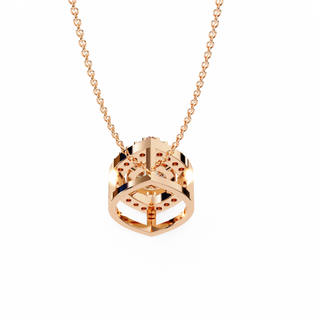 Modern Halo Pendant by Aupulent Jewellery 100% certified lab grown diamonds