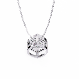 Modern Halo Pendant by Aupulent Jewellery 100% certified lab grown diamonds