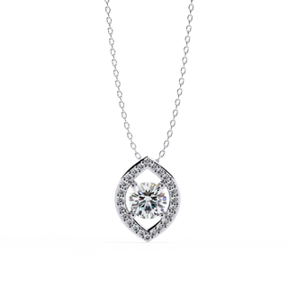 Modern Halo Pendant by Aupulent Jewellery 100% certified lab grown diamonds