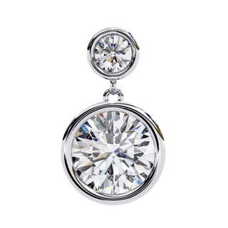Double Diamond Drops by Aupulent Jewellery 100% certified lab grown diamonds