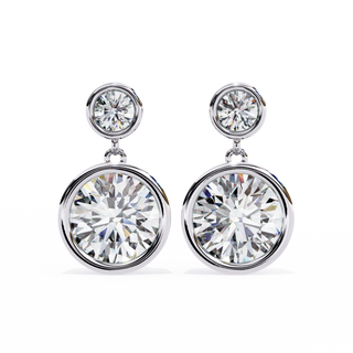 Double Diamond Drops by Aupulent Jewellery 100% certified lab grown diamonds
