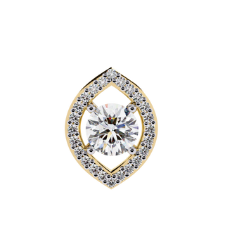 Modern Halo Pendant by Aupulent Jewellery 100% certified lab grown diamonds