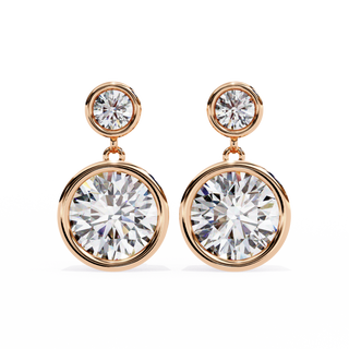 Double Diamond Drops by Aupulent Jewellery 100% certified lab grown diamonds