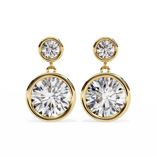 Double Diamond Drops by Aupulent Jewellery 100% certified lab grown diamonds