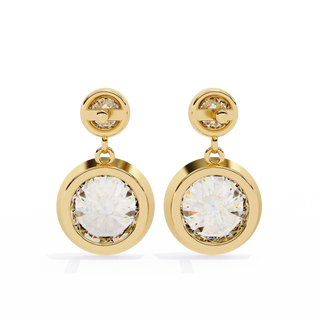 Double Diamond Drops by Aupulent Jewellery 100% certified lab grown diamonds