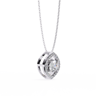 Modern Halo Pendant by Aupulent Jewellery 100% certified lab grown diamonds