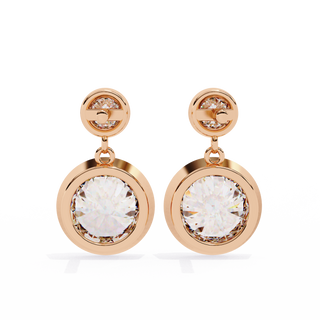 Double Diamond Drops by Aupulent Jewellery 100% certified lab grown diamonds