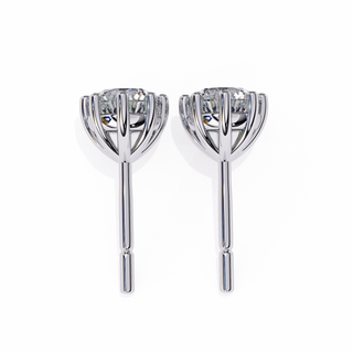 Crown Lab Grown Diamond Stud Earrings by Aupulent Jewellery 100% certified lab grown diamonds