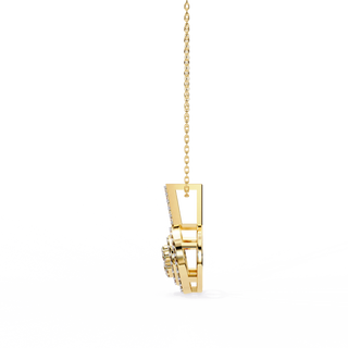 Artistic Cluster Pendant by Aupulent Jewellery 100% certified lab grown diamonds