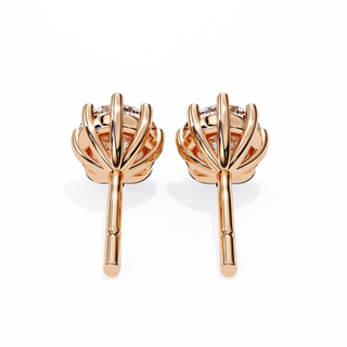 Crown Lab Grown Diamond Stud Earrings by Aupulent Jewellery 100% certified lab grown diamonds