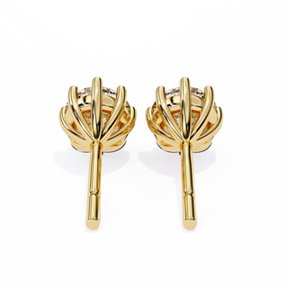 Crown Lab Grown Diamond Stud Earrings by Aupulent Jewellery 100% certified lab grown diamonds