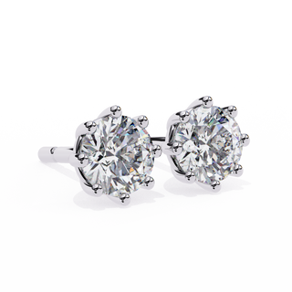 Crown Lab Grown Diamond Stud Earrings by Aupulent Jewellery 100% certified lab grown diamonds