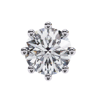 Crown Lab Grown Diamond Stud Earrings by Aupulent Jewellery 100% certified lab grown diamonds