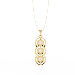 Trinity Statement Pendant by Aupulent Jewellery 100% certified lab grown diamonds