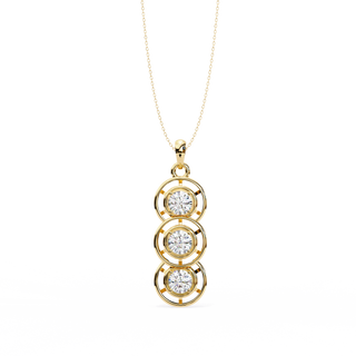 Trinity Statement Pendant by Aupulent Jewellery 100% certified lab grown diamonds