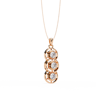 Trinity Statement Pendant by Aupulent Jewellery 100% certified lab grown diamonds