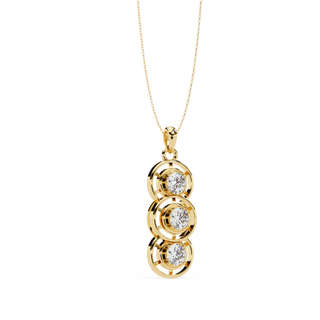 Trinity Statement Pendant by Aupulent Jewellery 100% certified lab grown diamonds