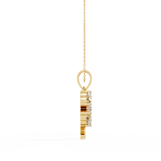 Heart Cluster Pendant by Aupulent Jewellery 100% certified lab grown diamonds