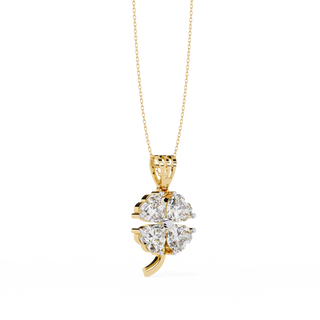 Heart Cluster Pendant by Aupulent Jewellery 100% certified lab grown diamonds