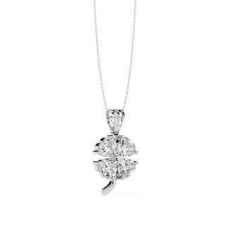 Heart Cluster Pendant by Aupulent Jewellery 100% certified lab grown diamonds