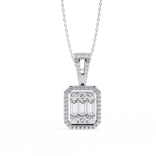 Mixed-Cut Art Pendant by Aupulent Jewellery 100% certified lab grown diamonds