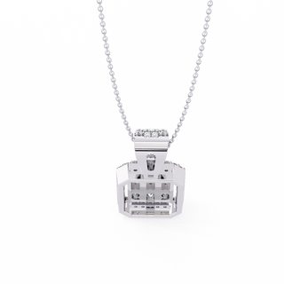 Mixed-Cut Art Pendant by Aupulent Jewellery 100% certified lab grown diamonds