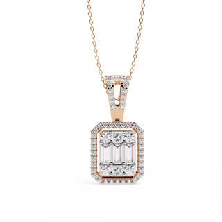 Mixed-Cut Art Pendant by Aupulent Jewellery 100% certified lab grown diamonds