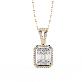 Mixed-Cut Art Pendant by Aupulent Jewellery 100% certified lab grown diamonds