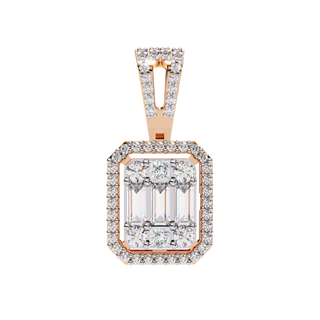 Mixed-Cut Art Pendant by Aupulent Jewellery 100% certified lab grown diamonds